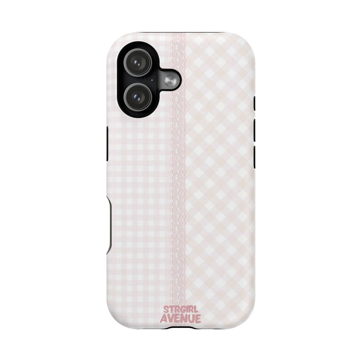 “lace gingham” protective phone case