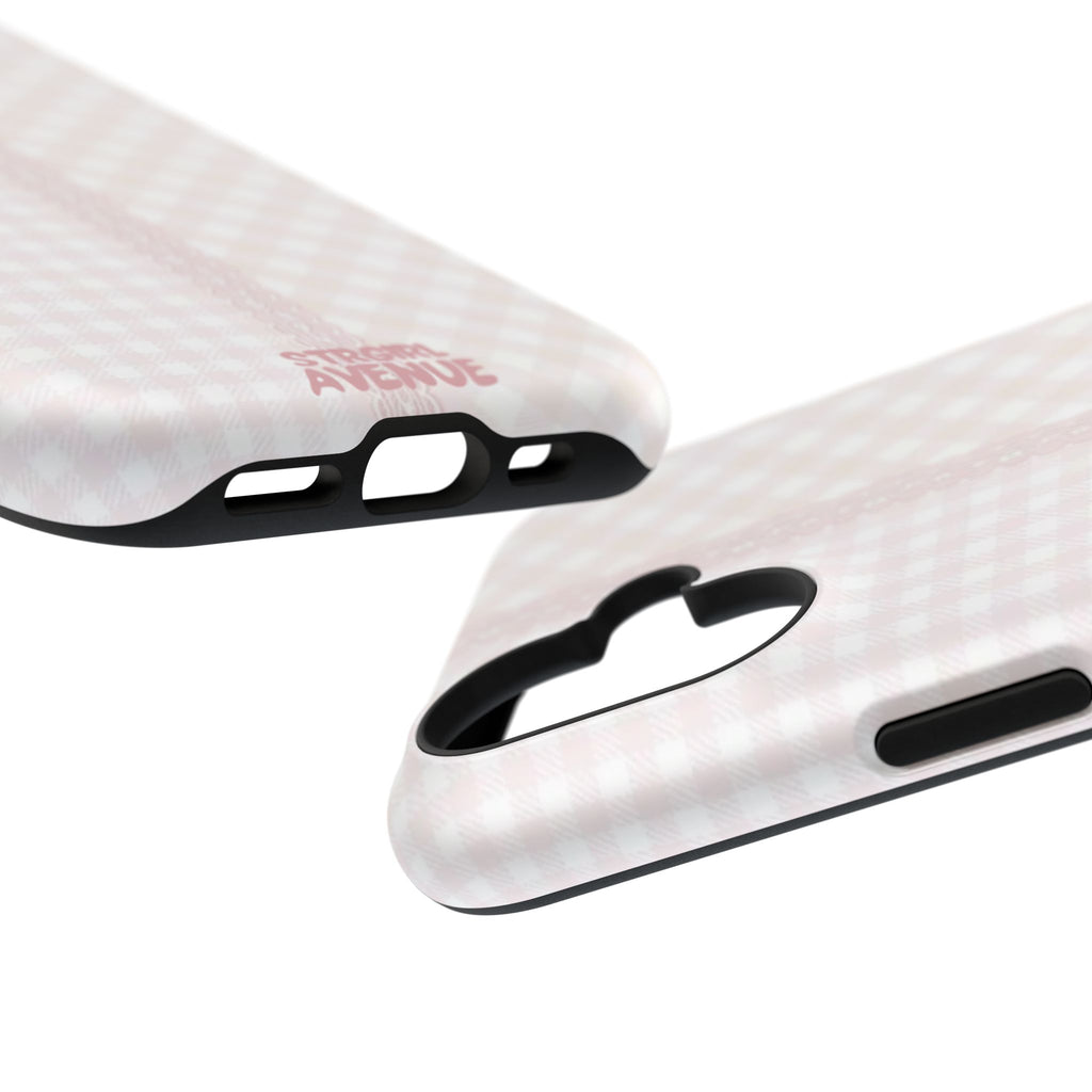 “lace gingham” protective phone case
