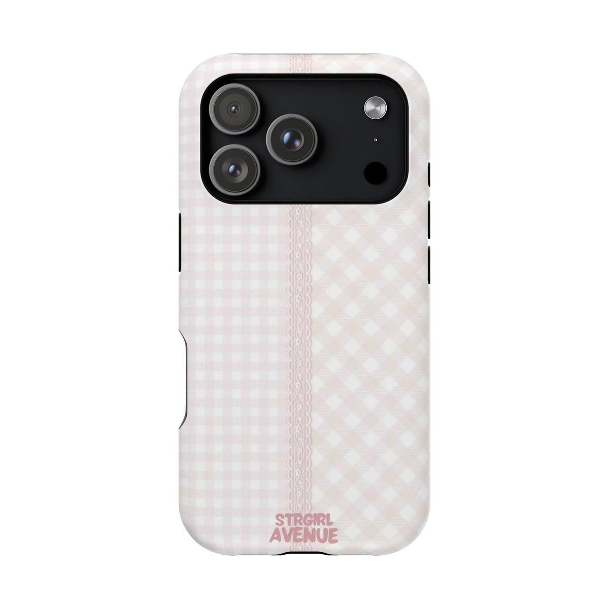 “lace gingham” protective phone case