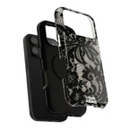 “Lacey black” protective phone case