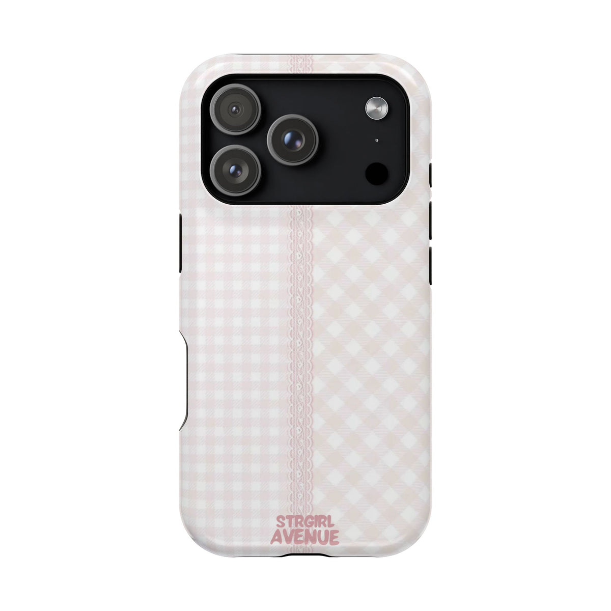 “lace gingham” protective phone case