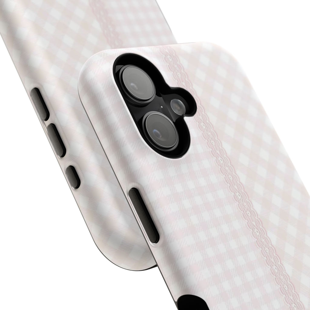“lace gingham” protective phone case