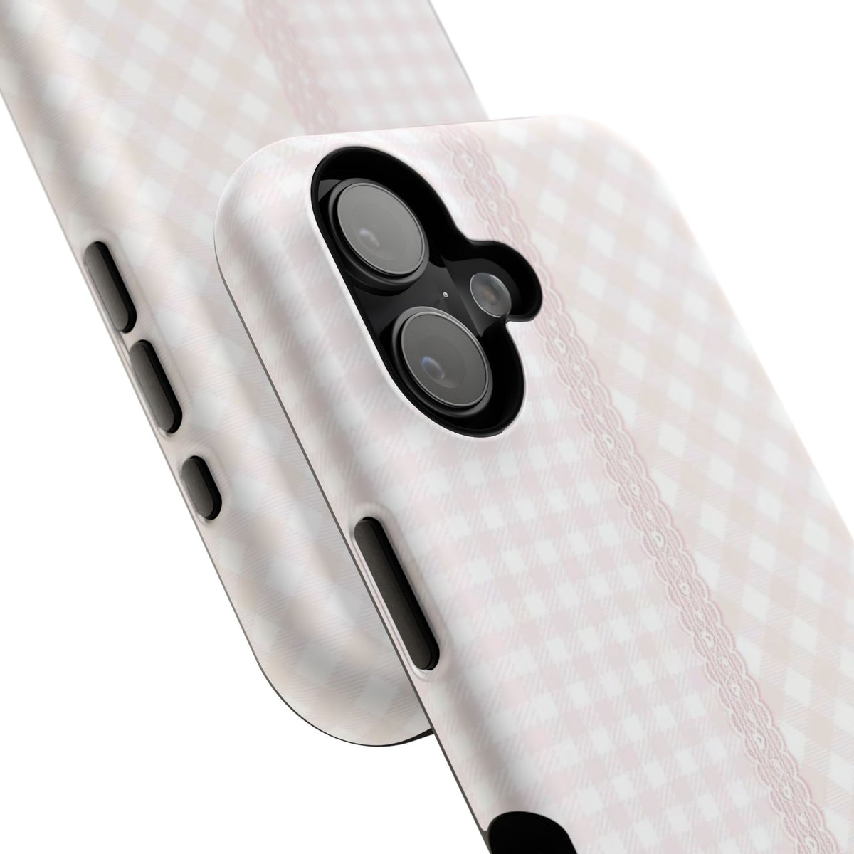 “lace gingham” protective phone case