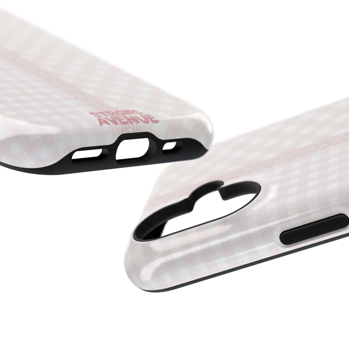 “lace gingham” protective phone case