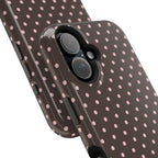 “Straw choc dots” protective phone case