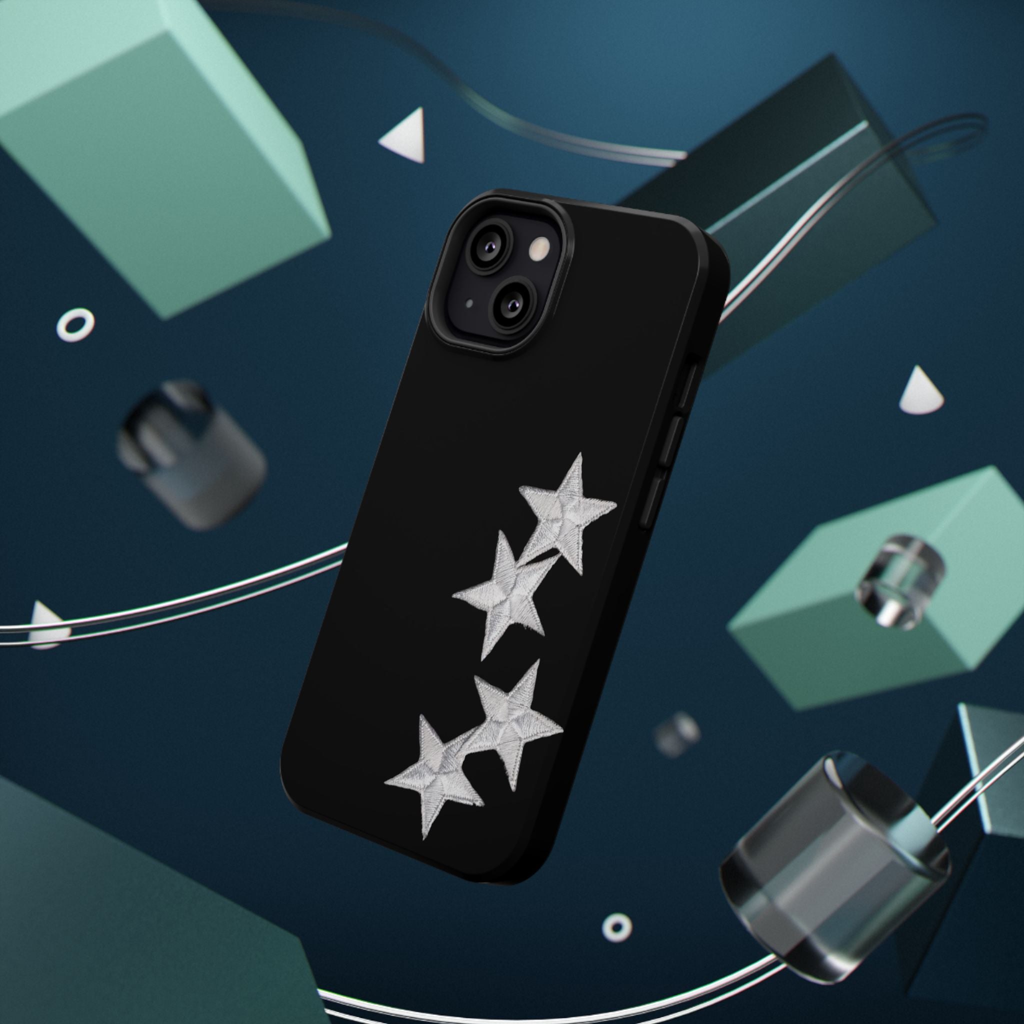 “silver stars” protective phone case