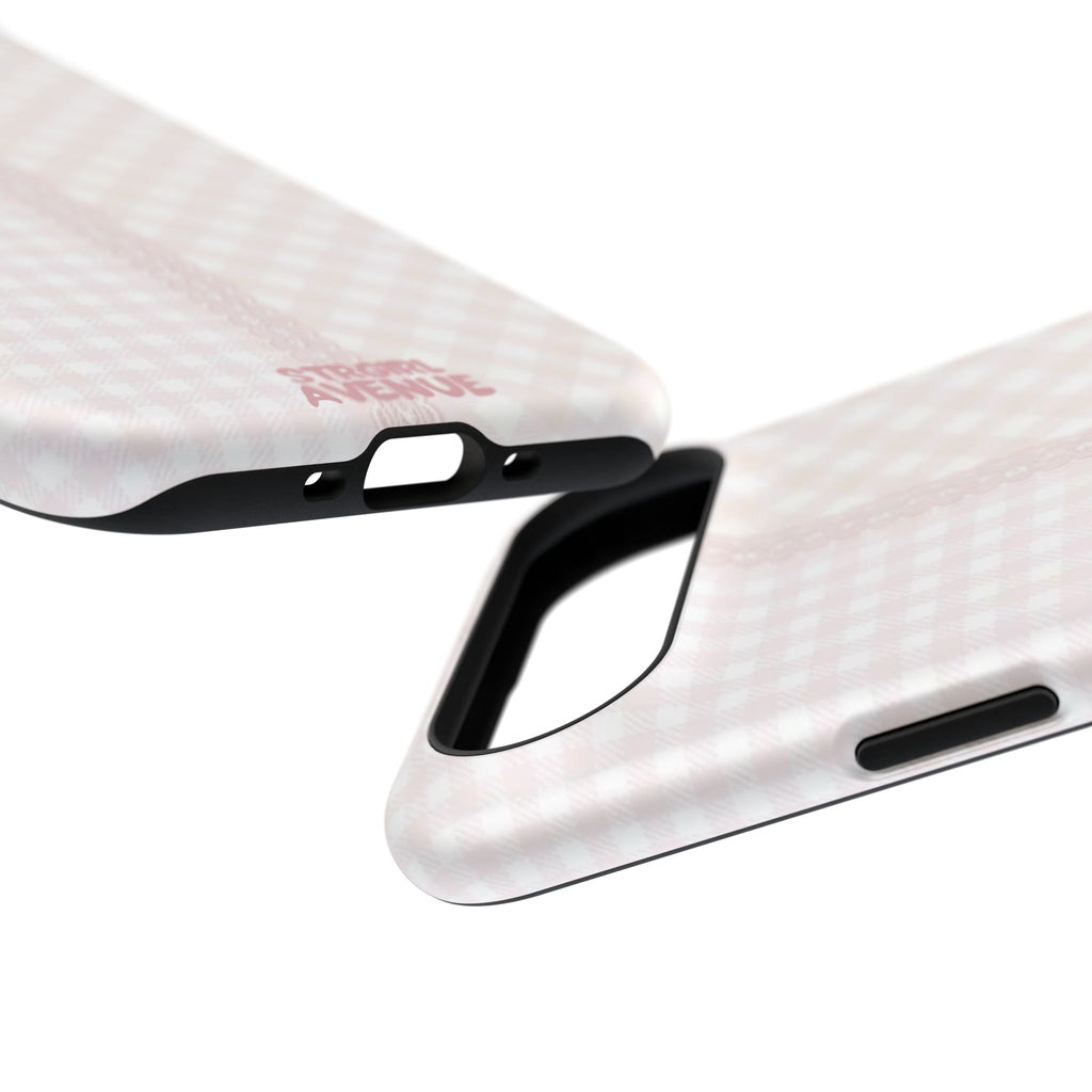 “lace gingham” protective phone case