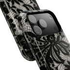 “Lacey black” protective phone case