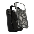 “Lacey black” protective phone case