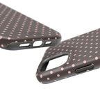 “Straw choc dots” protective phone case