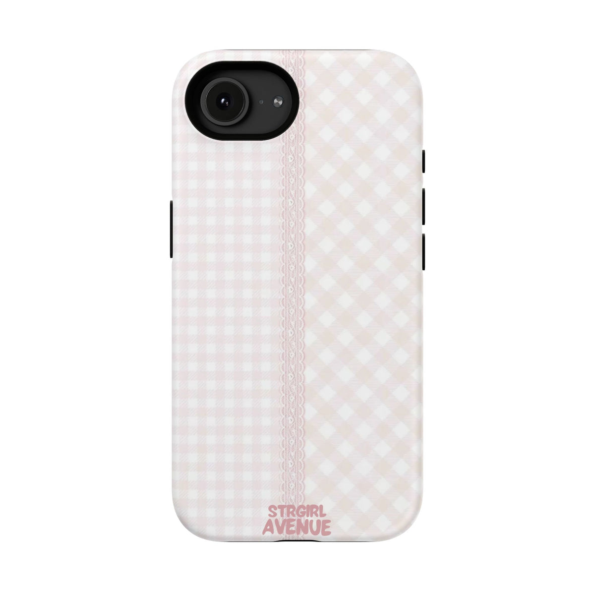 “lace gingham” protective phone case