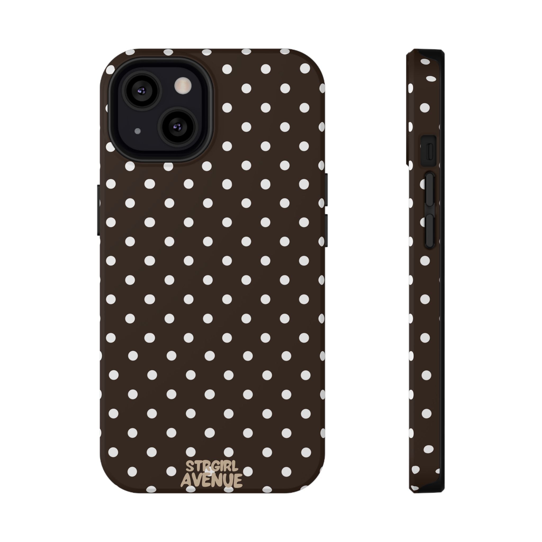 “Cocoa Dots” protective phone case