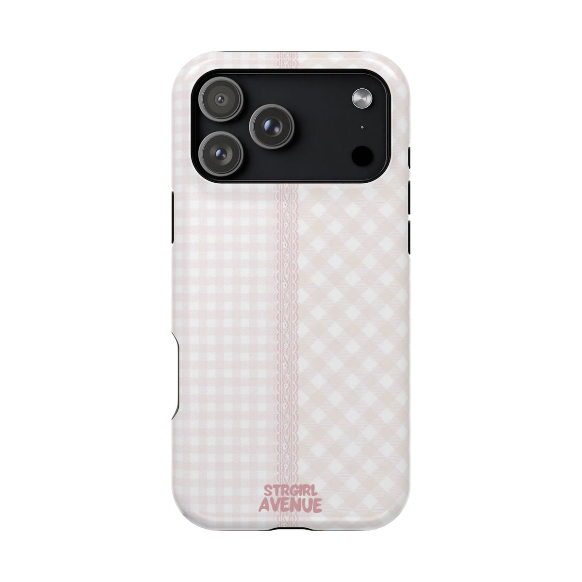 “lace gingham” protective phone case