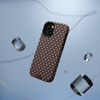 “Straw choc dots” protective phone case