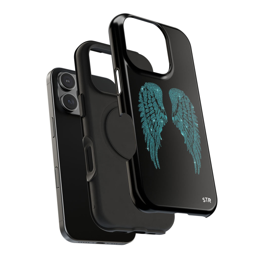 "Teal wings” protective phone case