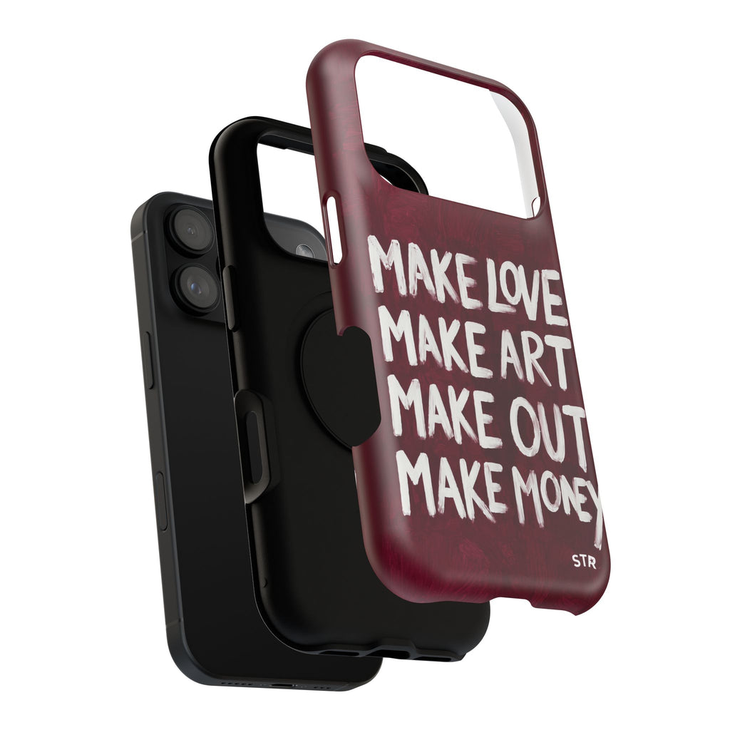 “make art” protective phone case