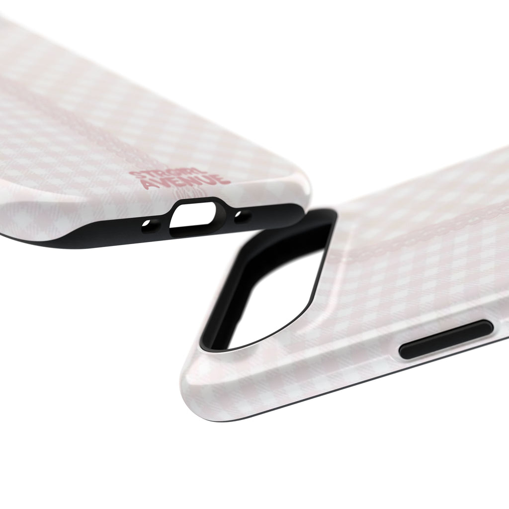 “lace gingham” protective phone case