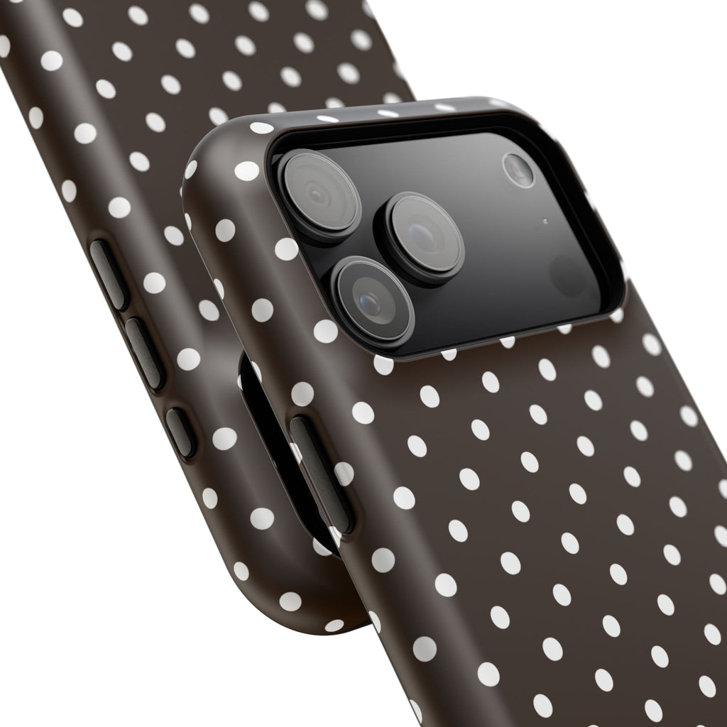 “Cocoa Dots” protective phone case