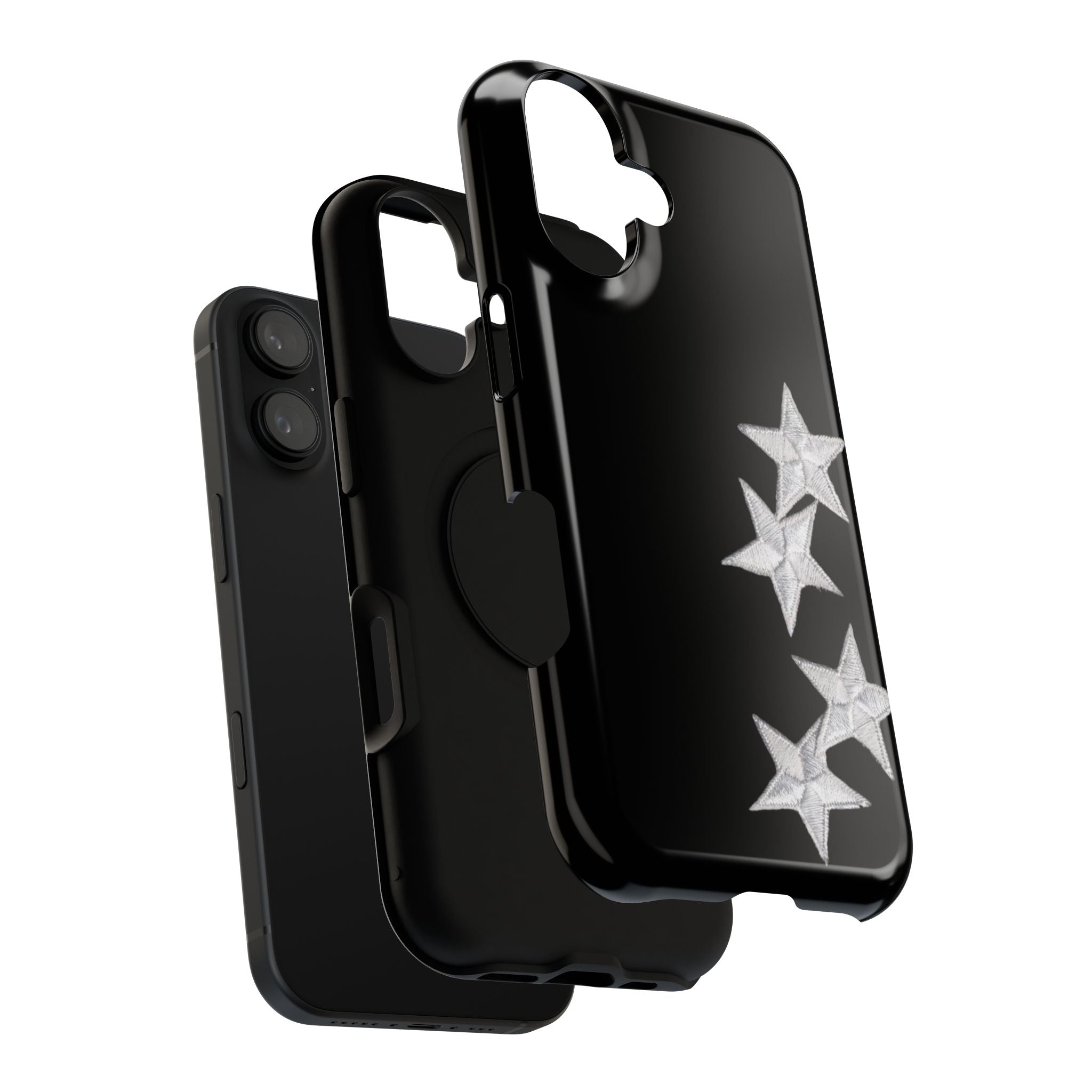 “silver stars” protective phone case