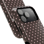 “Straw choc dots” protective phone case