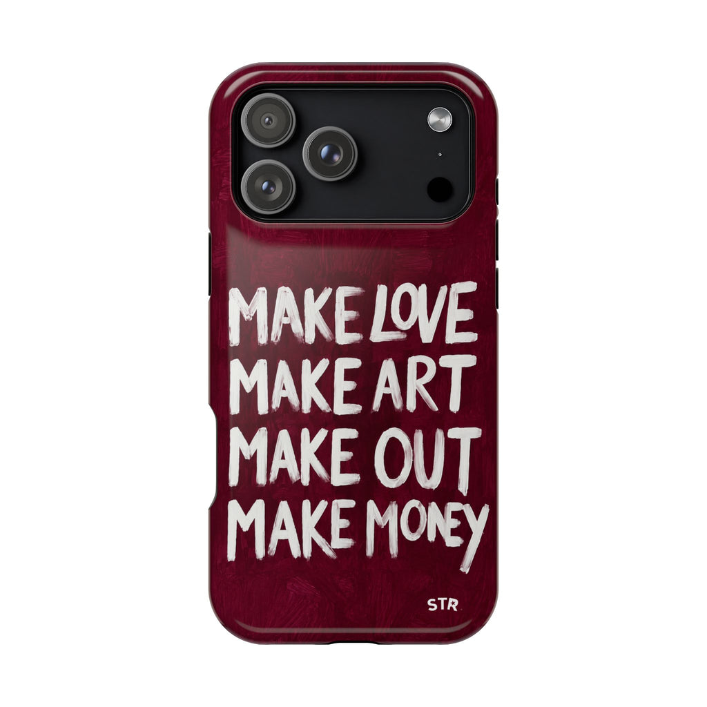 “make art” protective phone case