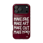 “make art” protective phone case