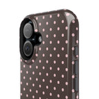 “Straw choc dots” protective phone case