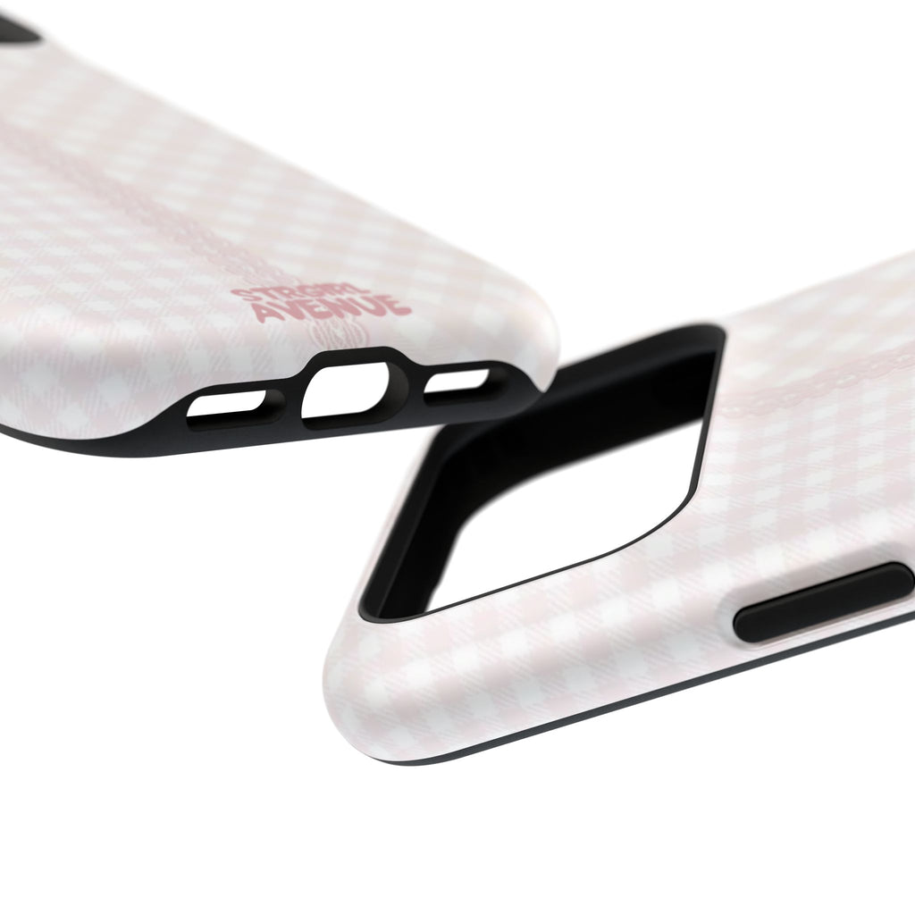 “lace gingham” protective phone case