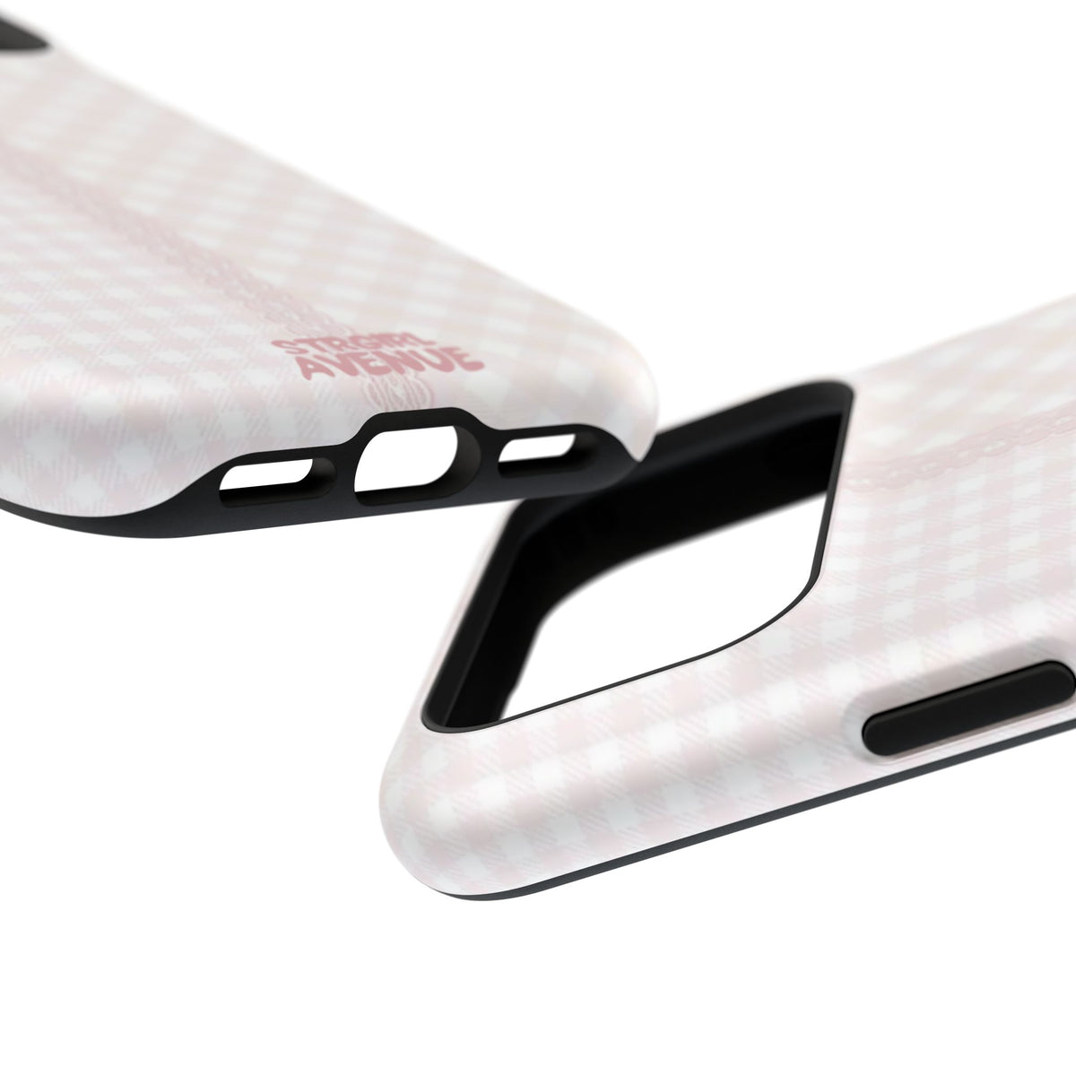 “lace gingham” protective phone case