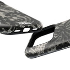 “Lacey black” protective phone case