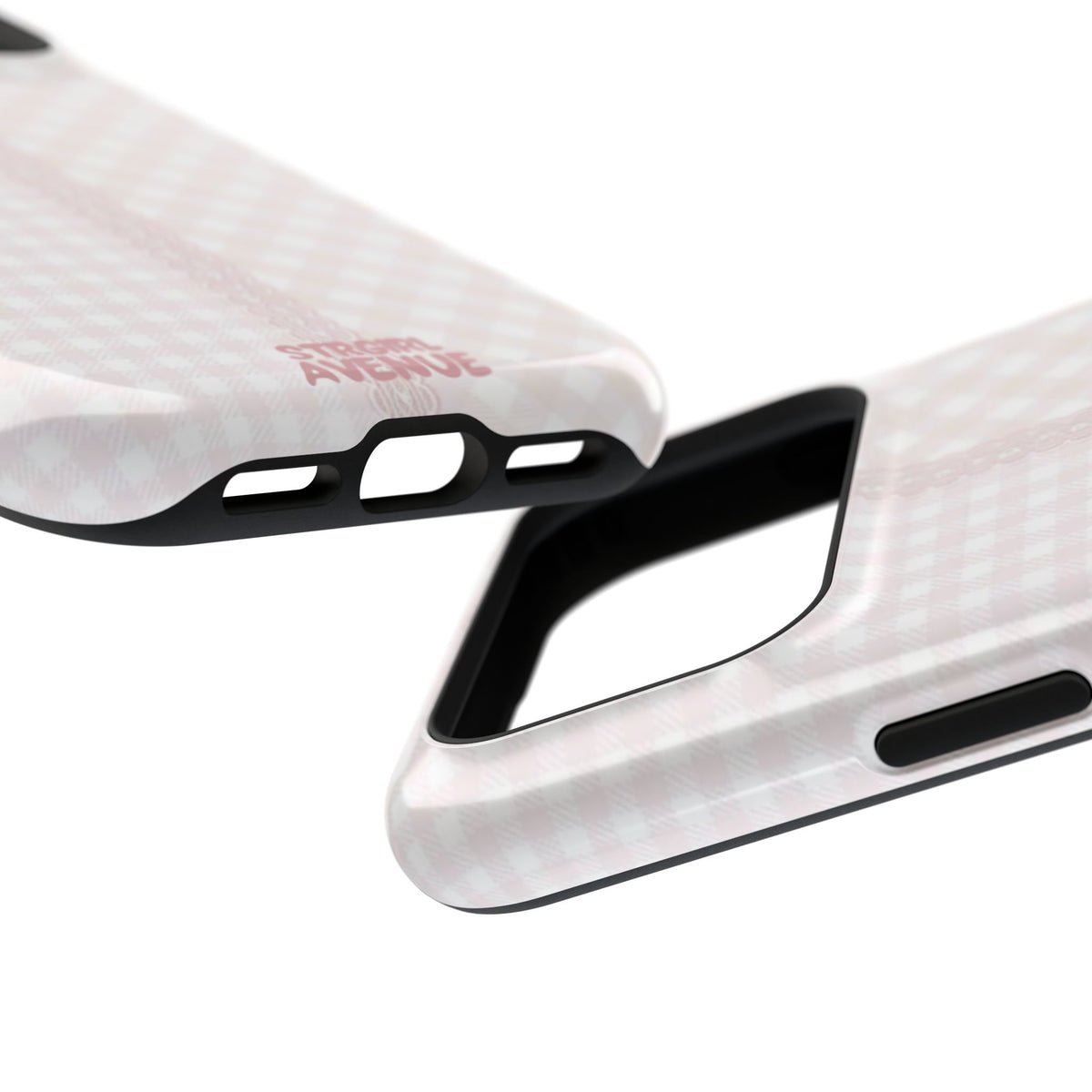 “lace gingham” protective phone case