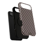 “Straw choc dots” protective phone case