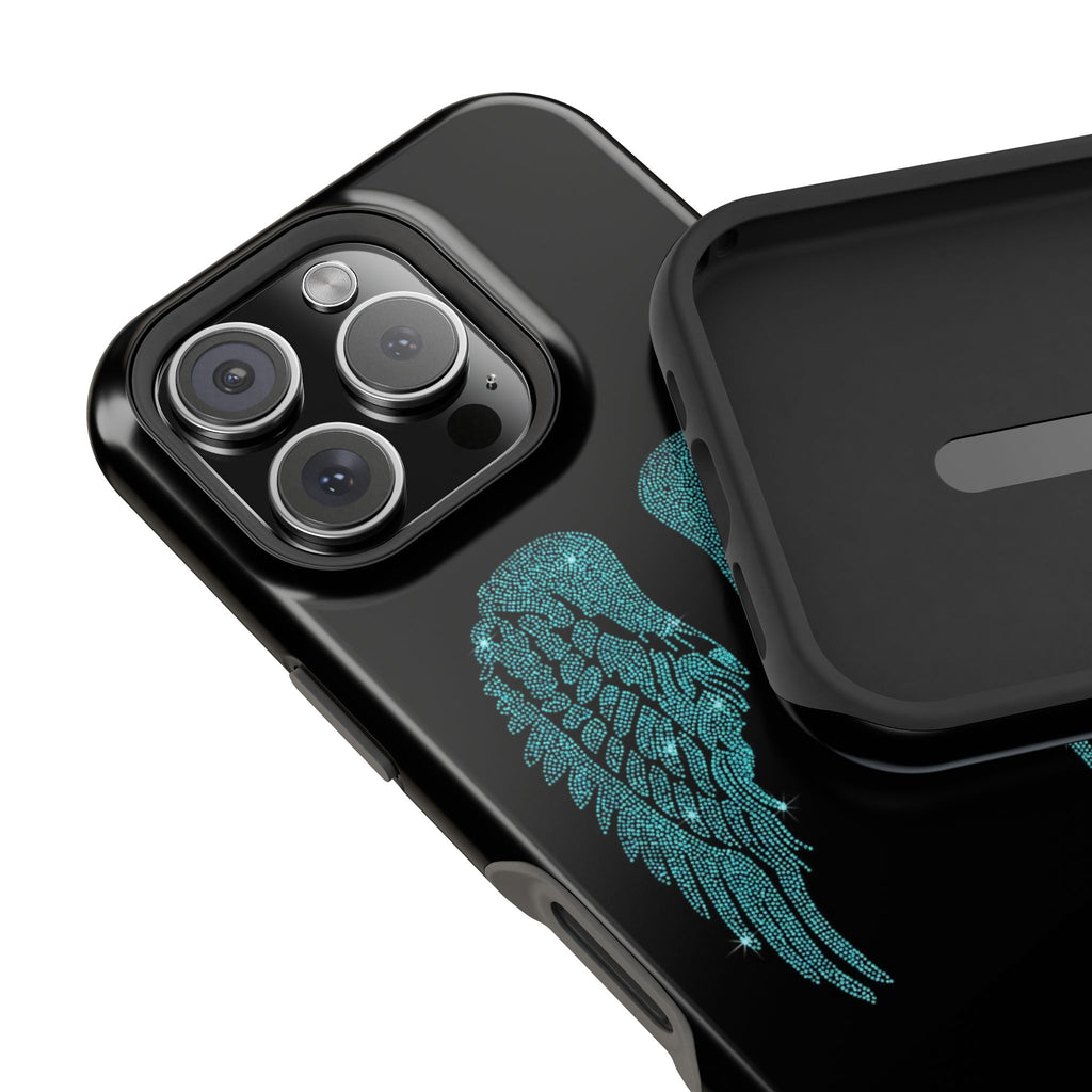 "Teal wings” protective phone case