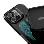 "Teal wings” protective phone case