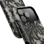 “Lacey black” protective phone case