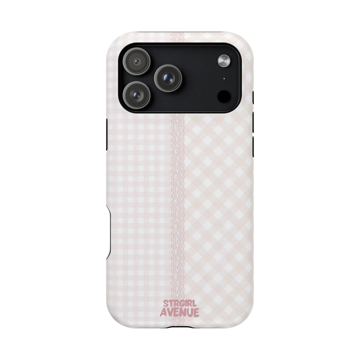 “lace gingham” protective phone case